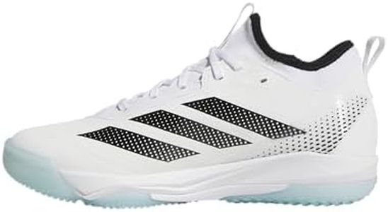 Adidas Women's Adizero Instinct 2.0 Turf Trainer Softball, White/Black/Black, 8