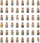 KHOCOEE 48pcs Different Crystals and Healing Stones, Gemstone and Crystals Bottles, Chakra Healing Crystals for Witchcraft, Great Choice for Gift, Collection and Home Decor