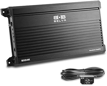 Belva BXD4K 4000W Peak BX-Series 1-Ohm Stable Class-D Monoblock Car Audio MOSFET Amplifier with Remote Subwoofer Level Control