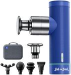 Bob and Brad A7 Mini Massage Gun with 11MM Amplitude, Portable Deep Tissue Percussion Muscle Massage Gun, Type-C Fast Charging Powerful Massager Gun for Muscle Pain Relief, Blue