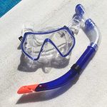 Rhyhorn Dry Snorkel Set, Anti-Fog Scuba Diving Mask, Panoramic Wide View Diving Goggle, Easy Breathing and Professional Snorkelling Gear for Adults