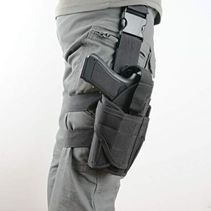 DecoDeco Goccia Gamba Fondina Softair Tactical Universale Pistola 600D Tattica Molle da Gamba,
