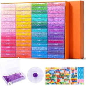 PP OPOUNT 60 PCS Diamond Art Storage Trays for Diamonds Storage & Line-Up, 2-in-1 DiamondPaintingStorage for Diamond Art Crafters, Diamond Art Convex Bottom Design, Diamond Painting Accessories