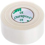 3M Durapore Surgical Tape 1/2"X10Yard Roll Silk Hypoallergenic - Pack of 12 Rolls - Model 1538-0