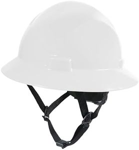 GE Hard Hat, Non-Vented Full Brim, Class G & E, Red, Padded Sweat-Wicking Sweatband, 4 Points Ratchet Suspension System, High Impact Resistant, GH329R, Meets ANSI ISEAZ89.1-2014.
