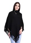 Ewools Woman's Cape Jacket Black Xl