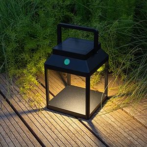 Outdoor Table Lamp, DAWALIGHT Solar Lantern Portable Rechargeable Light Aluminum Waterproof Touch Control Photocell Sensor for Patio/Walking/Reading/Camping/Basement