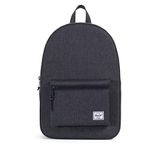 Herschel Unisex-Adult Settlement Backpack, Black Crosshatch/Black, Classic 23.0L