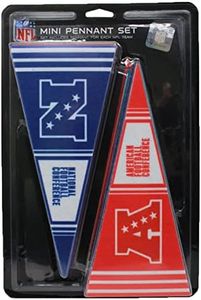 Rico Industries NFL League Mini Pennant Complete Set (34 Individual) 4" x 9" Felt Mini Pennant League Set (Includes ALL Teams & Conference)
