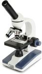 Celestron CM1000C Compound Microscope w/40x - 1000x Power, 3AA Batteries, 10 Prepared Slides, 10x and 25x eyepieces, 3 Fully achromatic objectives, Coaxial Focus, AC Adapter