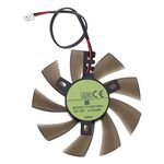 Create idea 2-Pin Header Bearing Video Card Cooling Fan Compatible with Zotac GTX 1050 1050ti Mini 2-pin Graphics Card Cooling Fan Bearing Fan