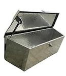 HUALEY 35" Aluminum Tool Box w/Lock Tongue Underbody Trailer Storage Bed,generator box 35" x 12" X12"