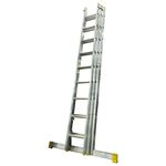 Lyte Pro EN131-2 Professional Trade 3 Section Extension Ladder, 9 Rungs