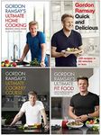 Gordon Ramsay Collection 4 Books Set (Ultimate Home Cooking, Quick & Delicious, Ultimate Cookery Course, Ultimate Fit Food)