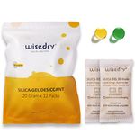 20 Gram [12 Packs] Rechargeable Silica Gel Packets Microwavable Moisture Absorber Desiccant Packs