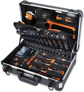 Beta 2054E/I-100 Valise Avec Ensemble De 100 Outils Professionnels Pour L'Entretien Général, ‎ 40 x 14 x 30 cm, 6.86 Kg
