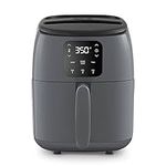 DASH Tasti-Crisp™ Electric Air Fryer Oven, 2.6 Qt., Grey – Compact Air Fryer for Healthier Food in Minutes, Ideal for Small Spaces - Auto Shut Off, Digital, 1000-Watt