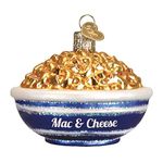 Old World Christmas Various Foods Glass Blown Ornaments for Christmas Tree, Bowl of Mac & Cheese, 3x3