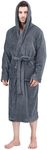 NY Threads Mens Hooded Fleece Bathr