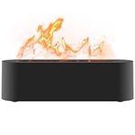 Flame Diffuser Essential Oil Diffusers with 7 Colour Lights Silent Aroma Diffuser USB Powered Flame Diffuser Humidifier with Timer Auto-Off for Home Office