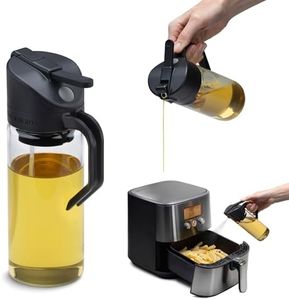 Dreamfarm Oileroo Lite 3-in-1 Plastic Oil Pourer, Sprayer & Doser - 1 Tablespoon Spray/Dose - Black