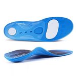 PCSsole Orthotic Arch Support Flat Feet Insoles, Shoe Inserts Insoles for Flat Feet,Heel Pain, Plantar Fasciitis, Pronation for Men and Women, Blue, XL:Men(12-13.5) 32cm