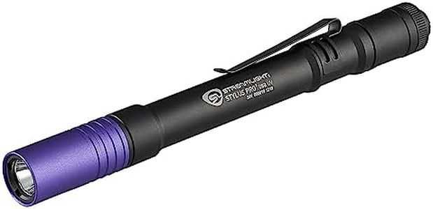 Streamlight 66149 Stylus Pro USB 400nm UV Rechargeable Penlight with USB Cord and Nylon Holster, Black