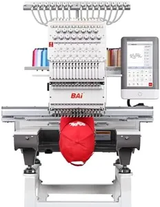 BAi Embroidery Machine Multi Needle Mirror 1501, 15 Needle Computerized Embroidery Machine with 13.7"*19.7" Large Embroidery Area, Commercial Embroidery Machine with Laser Positioning