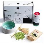 ORIGEENS Matcha Set with a Matcha Whisk, Ceramic Matcha Bowl, Organic Japanese Matcha Tea | Matcha Bowl Made in Portugal | Matcha Gift Set