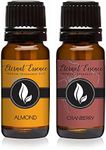 Eternal Essence Oils 2 Pack 10ml Premium Fragrance Oil - Almond & Cranberry - for Candle, Soap Making, Aromatherapy, Diffusers, Home Care, & Humidifiers