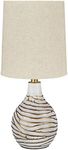 Signature Design by Ashley - Aleela Metal Table Lamp - Contemporary Glam - White/Gold Finish