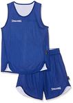 Spalding Kids DOUBLEFACE KIDS SET Kids Jersey & Shorts Set Tricot Doubleface Set, Multicolor (Reversible Blue / White), XXXS