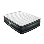 Sealy 94056E-BW Tritech Internal I-Beam 20 Inch High 2 Person Inflatable Mattress Queen Airbed with Built-In Air Pump, Storage Bag, and Repair Patch