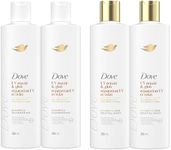 Dove Damage Therapy Shampoo & Conditioner Repairs 99% of UV hair damage* UV Repair & Glow with Ferulic Serum 355 ML(2 Shampoo + 2 Conditioner)