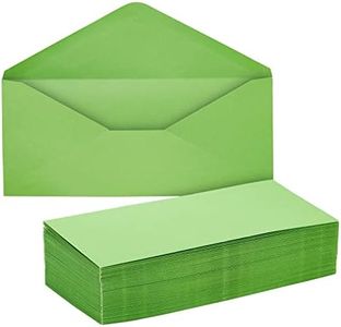 200 Pack #10 Green Colored Envelopes Bulk - Gummed Seal Letter Size for Party Invitations, Business Mailing, Checks, Holidays, Greeting Cards, Thank You Notes (4 1/8 x 9 1/2 In)