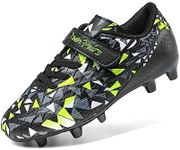 DREAM PAIRS Boys Girls Soccer Cleats Kids Football Shoes for Little/Big Kid,Size 10 Toddler,Black/Neon Green,SDSO2307K