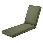 Classic Accessories Montlake Patio Fade Safe Chaise Lounge Cushion, Heather Fern, 80" Lx26 Wx3 T