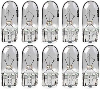 Lampes de verre de base la version de 2.1x9.5d 10 pièce W5W LAMPE du feu de 12V 5 Watt. Bonne qualité de Litech 10x ampoules de stationnement de 12 volts et 5 watts. Très longue durée de vie et haute luminosité. Convient pour toutes les voitures que une position / vanne / interne / savent signer éclairage Spécifications: ampoules, pour W2.1x9.5d Socket Avec marque E et approbation code de la route. (2825HCBI 2825, 2825CB)