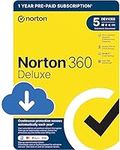 Norton 360 Deluxe 2024, Antivirus software for 5 Devices and 1-year subscription with automatic renewal, Includes Secure VPN and Password Manager, PC/Mac/iOS/Android, Activation Code by email