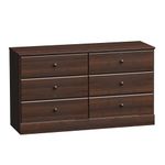 Prepac Astrid 6-Drawer Dresser, Espresso