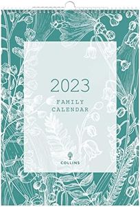 Collins Tara 2023 Family Wall Calendar A3 (420x297mm) Wiro Bound with 5 person columns
