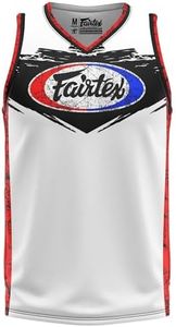 Fairtex Muay - Thai NBA Jersey, White/Black, XX-Large