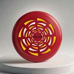 ADVENTOSE Velocity-90 Flying Disc – Aerodynamic Precision-Balanced 21cm Sport Disc for Kids & Adults – Impact-Resistant High-Flex Polymer – Professional Flight Stability (Stealth-Red)