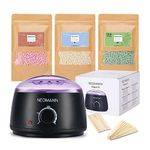 NEOMANN Waxer II Hot Waxing Kit, Hair Removal Wax Warmer | Wax Pot for waxing Professionals | Wax Machine with 300 Gram Beads, 20 spatulas for Full Body