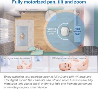 VTech Wi-Fi Baby Monitor – VM901 Video Camera with App Control
