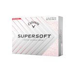 Callaway Supersoft Splatter 360 Golf Balls (Pack of 12) (White/Red)