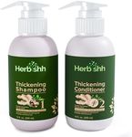 Herbishh Anti Hair Loss Ginger Extract Thickening Shampoo & Hair Conditioner For Hair Fall Control & Hair Growth | Suitable for All Type Hair | Sulphates & Parabens Free