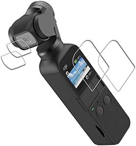 iDaPro Screen & Lens Protector for DJI Osmo Pocket 2 / Pocket 1 Screen Protector [2+2 Pack] Tempered Glass Easy Installation