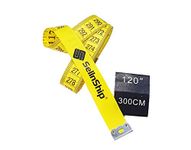 SellnShip Tailor Inch Inchi Tape Measure for Body Measurement Sewing Dressmaking Ruler Durable Soft Flexible Fiberglass (300cm / 3m / 120in)