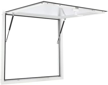 GarveeTech Concession Window for Food Truck 36" W x 36" H, Food Truck Window Up to 85 Degrees, Concession Window with Awning & Door Handle, Concession Stand Serving Window for Food Trucks
